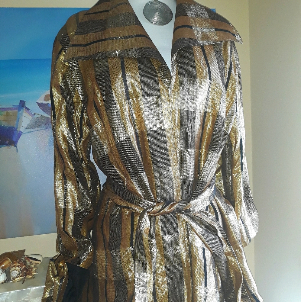 Victoria's Secret 90s vintage gold metallic jacket S